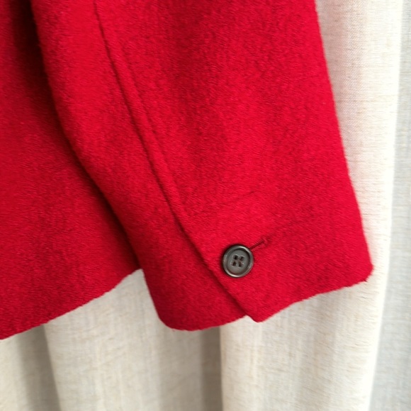 🌹Talbots Woman Petites red viscose/wool jacket with stand up collar. Size 16WP. - Picture 3 of 11